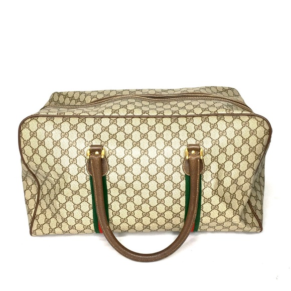 Authentic Gucci XL unisex travel bag brown monogram coated canvas - Picture 3 of 16
